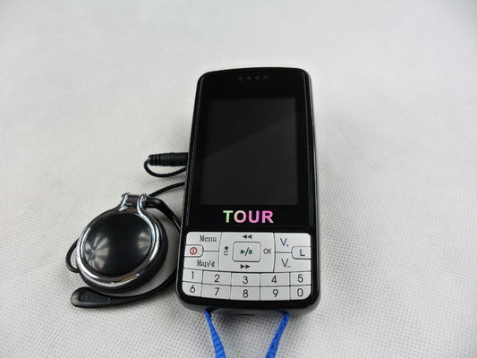 système automatique du guide touristique 007B avec l'écran d'affichage à cristaux liquides, guide audio noir de Digital